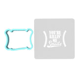 You're Killing Me Smalls Cookie Cutter | Stamp | Stencil #1 4th of july Cookie Cutter Lady MINI - 2 Inches (5cm) **BUNDLE** Cutter + Stencil 