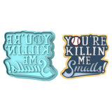 You're Killing Me Smalls Cookie Cutter | Stamp | Stencil #2 4th of july Cookie Cutter Lady MINI - 2 Inches (5cm) **BUNDLE** Cutter + Stamp 