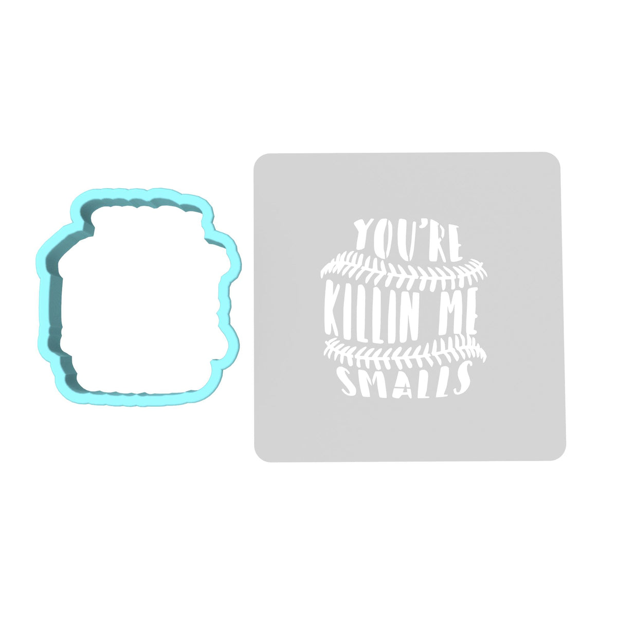 You're Killing Me Smalls Cookie Cutter | Stamp | Stencil #3 4th of july Cookie Cutter Lady MINI - 2 Inches (5cm) **BUNDLE** Cutter + Stencil 