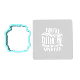 You're Killing Me Smalls Cookie Cutter | Stamp | Stencil #3 4th of july Cookie Cutter Lady MINI - 2 Inches (5cm) **BUNDLE** Cutter + Stencil 