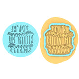 You're Killing Me Smalls Cookie Cutter | Stamp | Stencil #3 4th of july Cookie Cutter Lady MINI - 2 Inches (5cm) **BUNDLE** Cutter + Debosser 