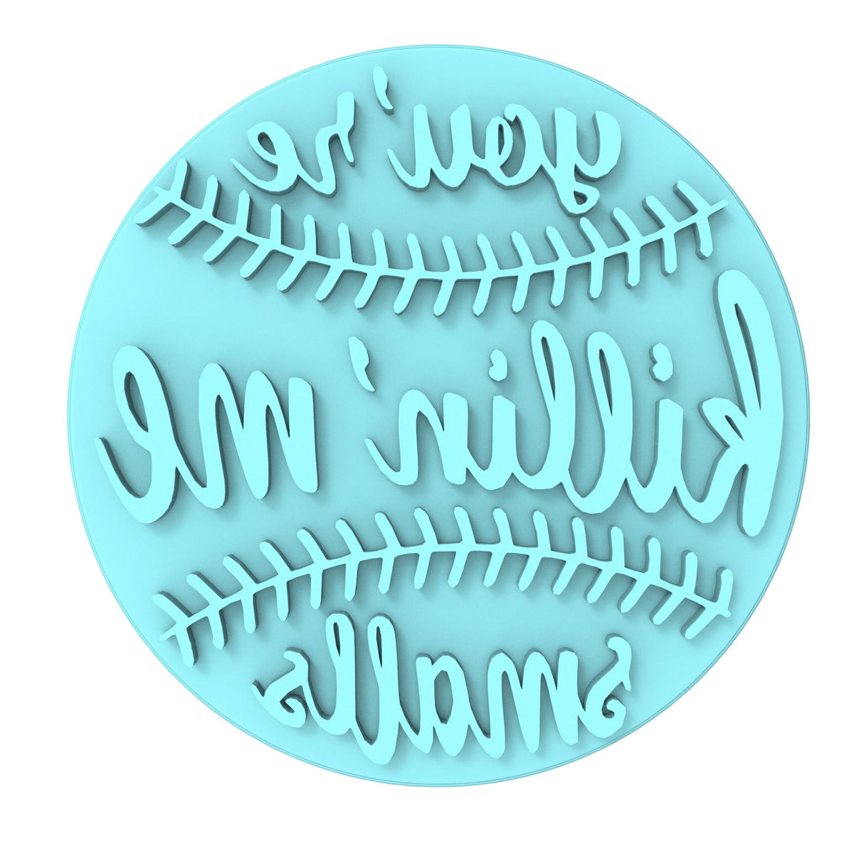 You're Killing Me Smalls Cookie Cutter | Stamp | Stencil #4 4th of july Cookie Cutter Lady MINI - 2 Inches (5cm) Stamp ONLY 