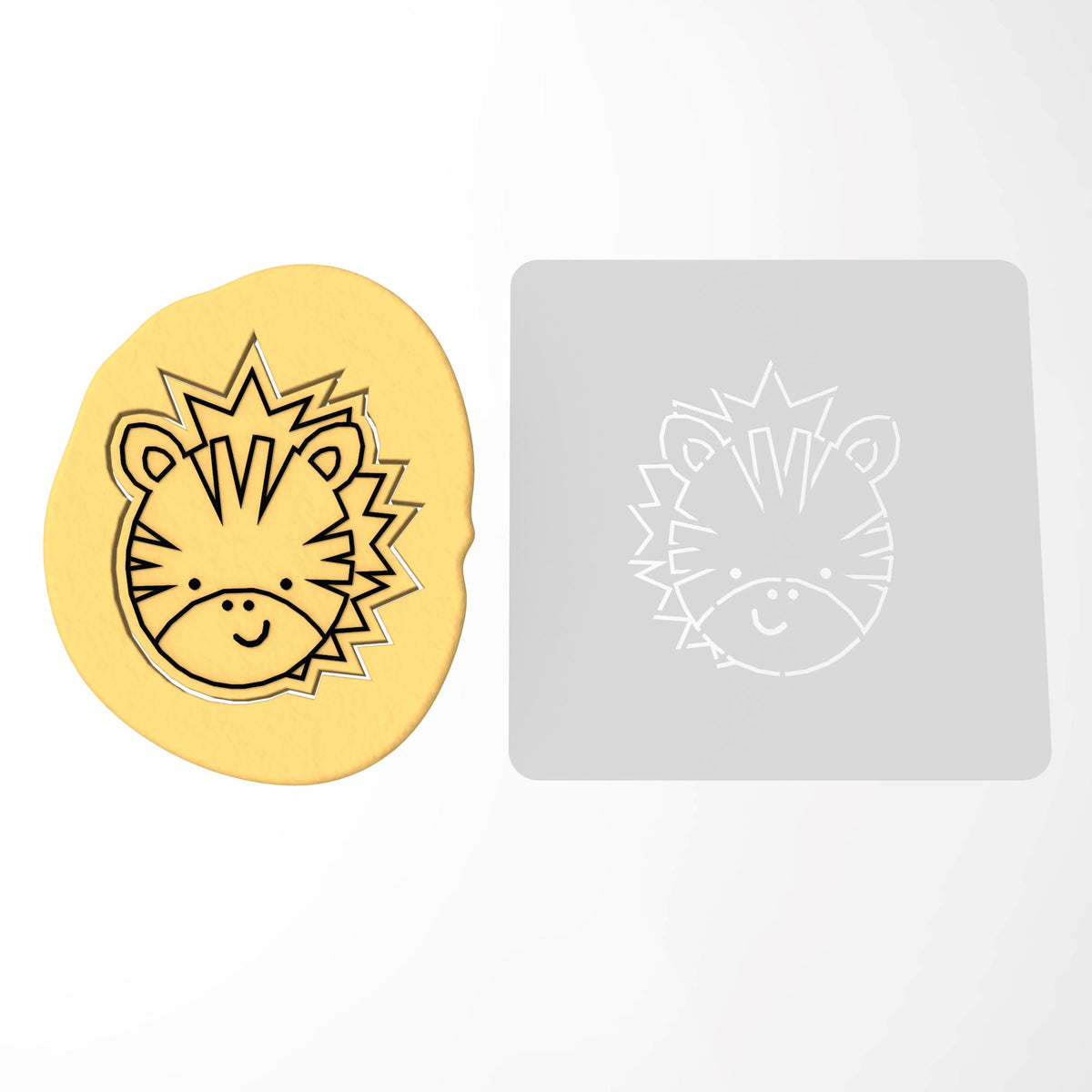 Zebra Cookie Cutter | Stamp | Stencil #1