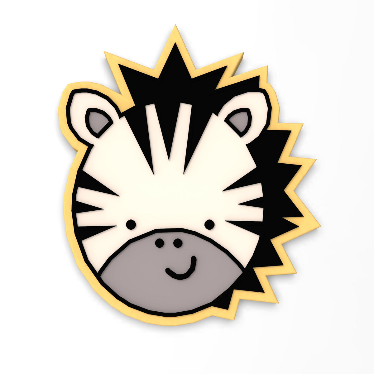 Zebra Cookie Cutter | Stamp | Stencil #1