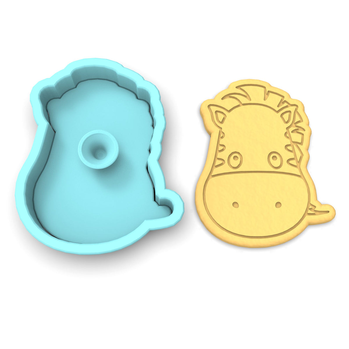 Zebra Face Cookie Cutter | Stamp | Stencil #2