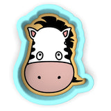 Zebra Face Cookie Cutter | Stamp | Stencil #2