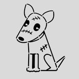 Zombie Dog Cookie Cutter | Stamp | Stencil #1