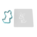 Zombie Dog Cookie Cutter | Stamp | Stencil #1